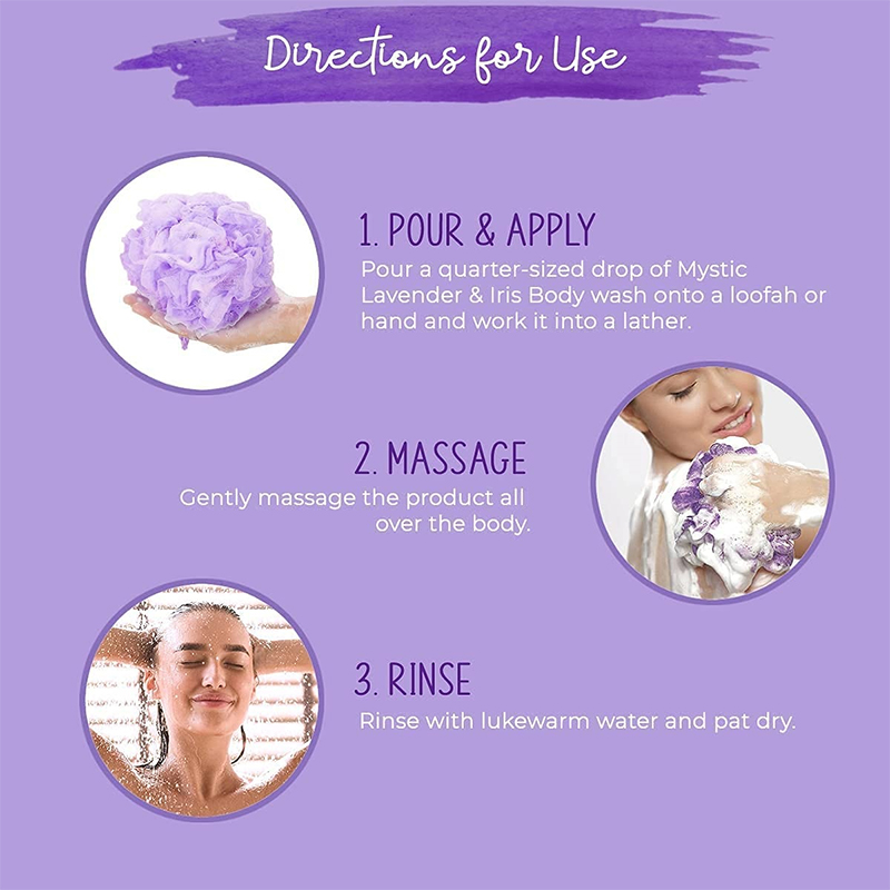 private label lavender shower gel